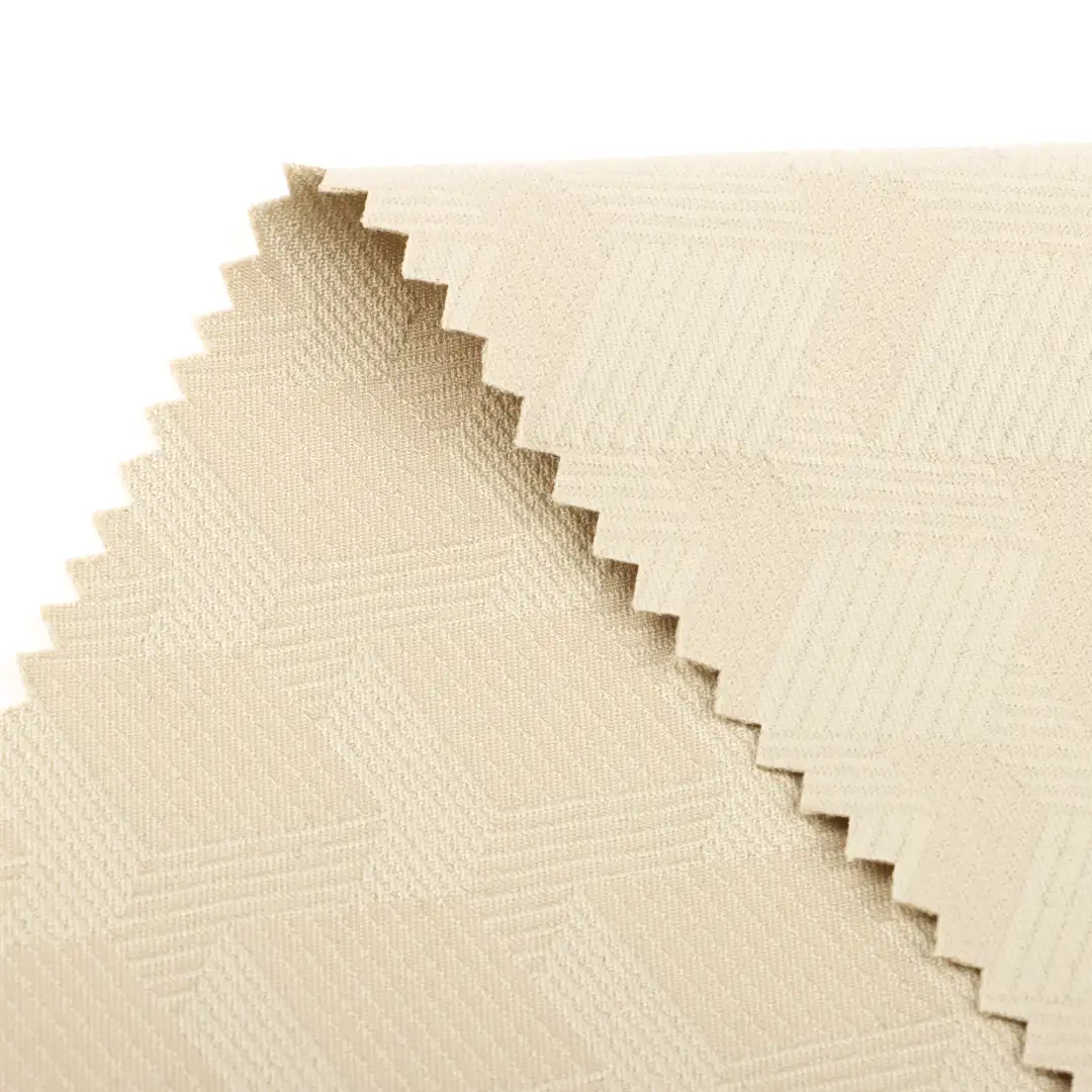 China Fabric for Jackets,Trench Coat Jacquard Synthetic Woven Fabric Polyester KHAKI color buy from China wholesaler bulk order at wholesale price free worldwide shipping Alibaba
