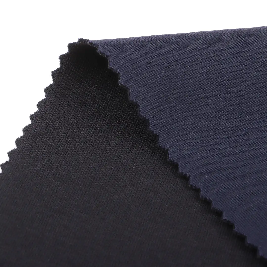 China Fabric for T-Shirt,Hoodie,Loungewear,Sweatshirt Scuba Knit Fabric Cotton Polyester Spandex BLACK color buy from China wholesaler bulk order at wholesale price free worldwide shipping Alibaba