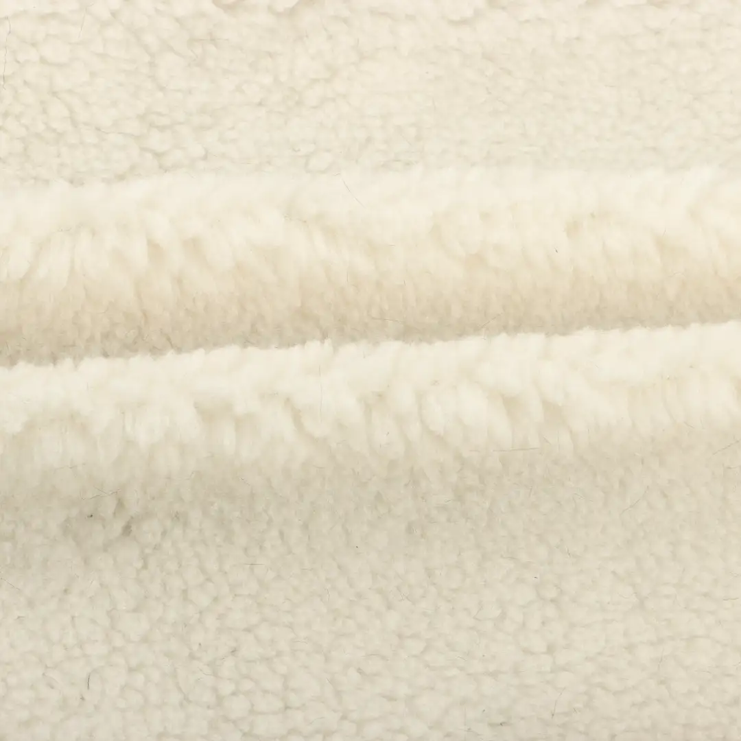 China Fabric for Jackets,Overcoat Sherpa Knit Fabric Polyester white color buy from China wholesaler bulk order at wholesale price free worldwide shipping Alibaba