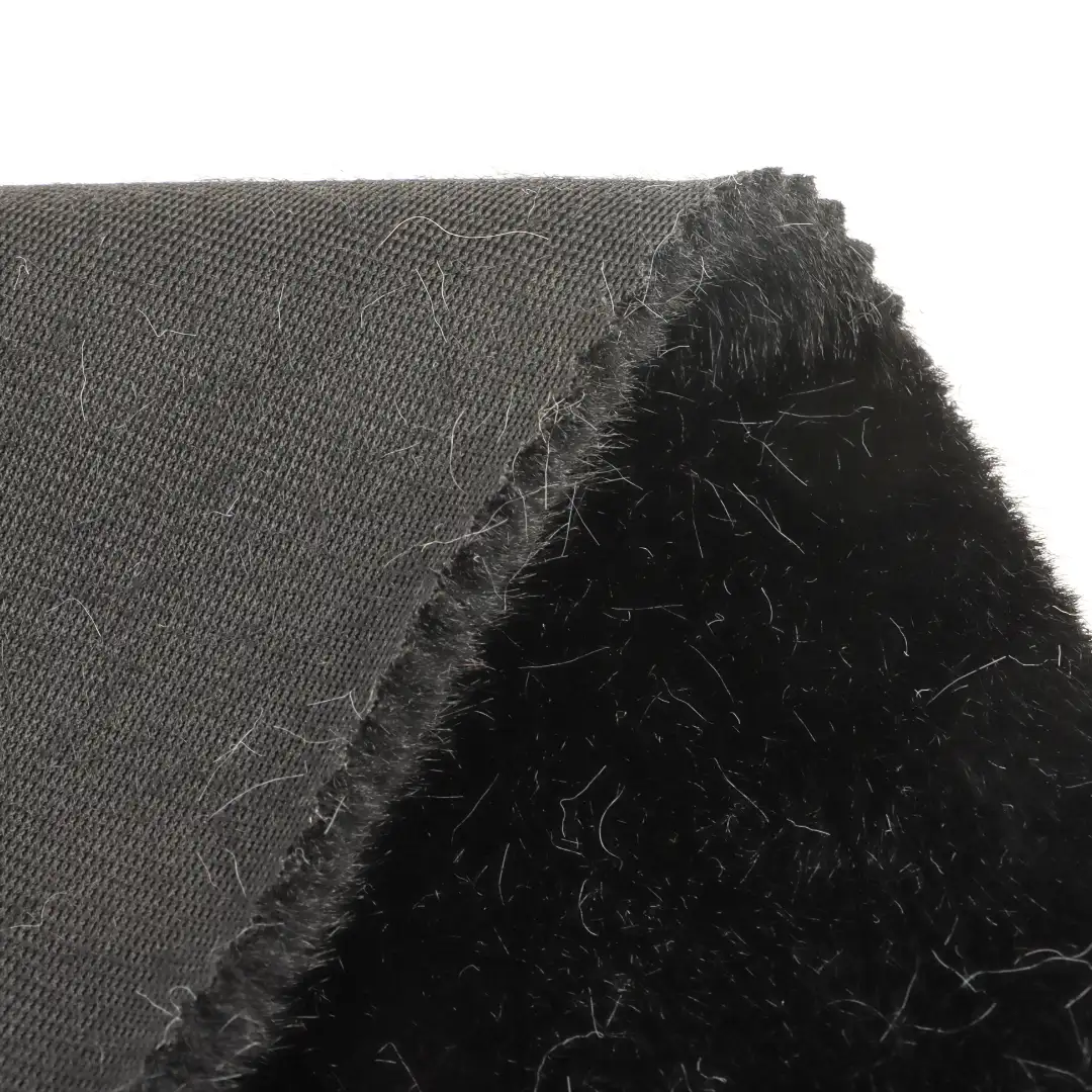 China Fabric for Jackets Fleece Knit Fabric Polyester black color buy from China wholesaler bulk order at wholesale price free worldwide shipping Alibaba