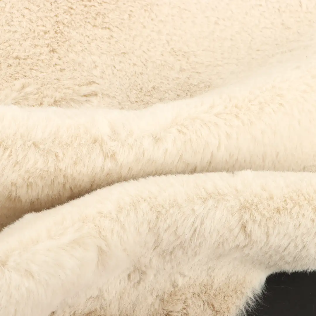 China Fabric for Jackets,Overcoat Fleece Knit Fabric Polyester Beige color buy from China wholesaler bulk order at wholesale price free worldwide shipping Alibaba