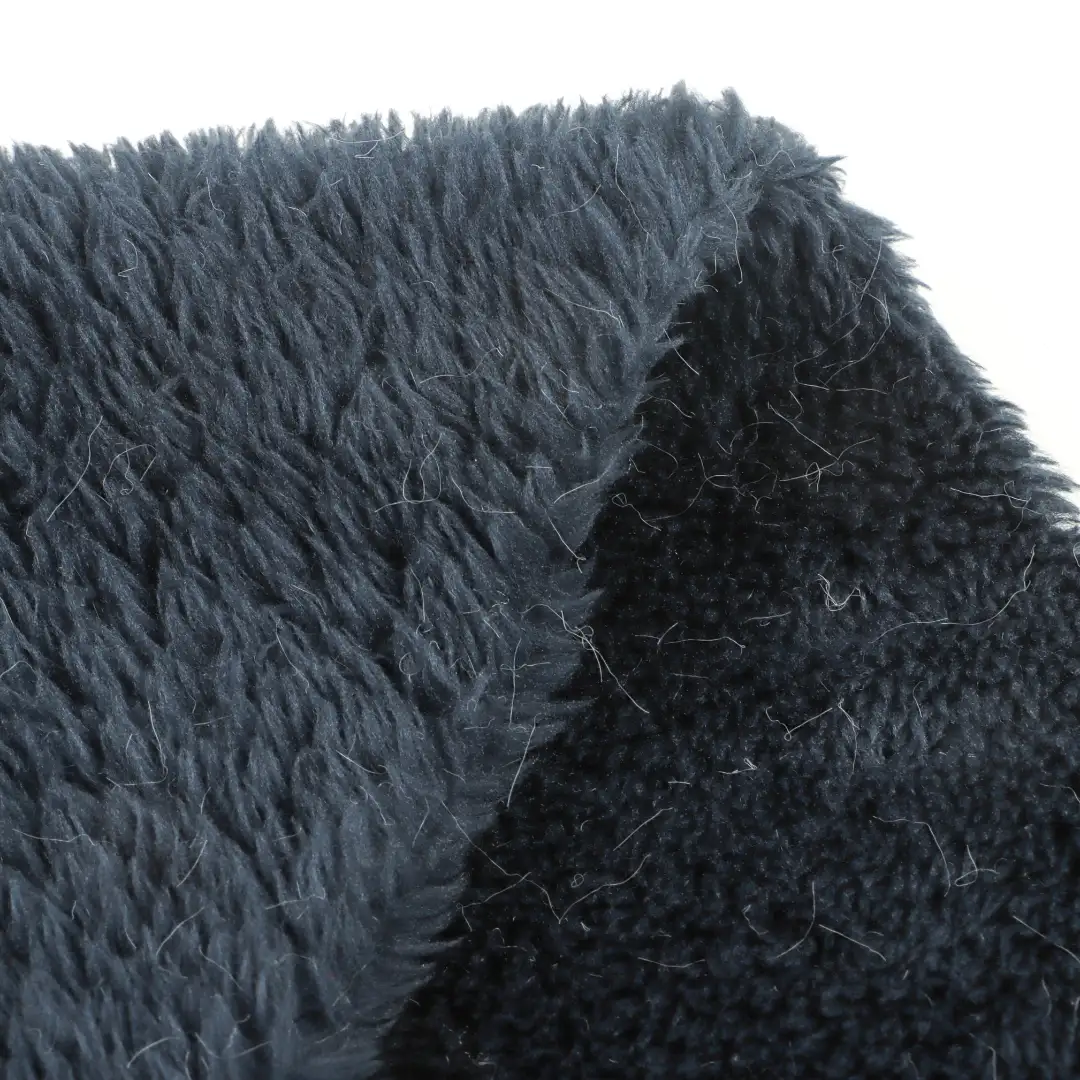 China Fabric for Pajamas Coral Fleece Knit Fabric Polyester Navy color buy from China wholesaler bulk order at wholesale price free worldwide shipping Alibaba