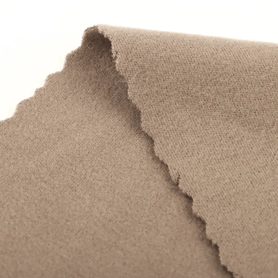 China Fabric for Lingerie,Loungewear,Long Sleeve Base Layer Top Ponte Roma Knit Fabric Polyester Rayon Spandex Camel color buy from China wholesaler bulk order at wholesale price free worldwide shipping Alibaba