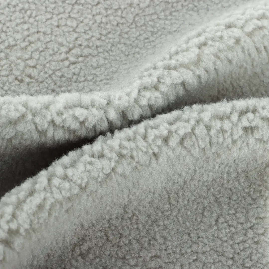 China Fabric for Jackets,Overcoat Sherpa Knit Fabric Polyester green color buy from China wholesaler bulk order at wholesale price free worldwide shipping Alibaba