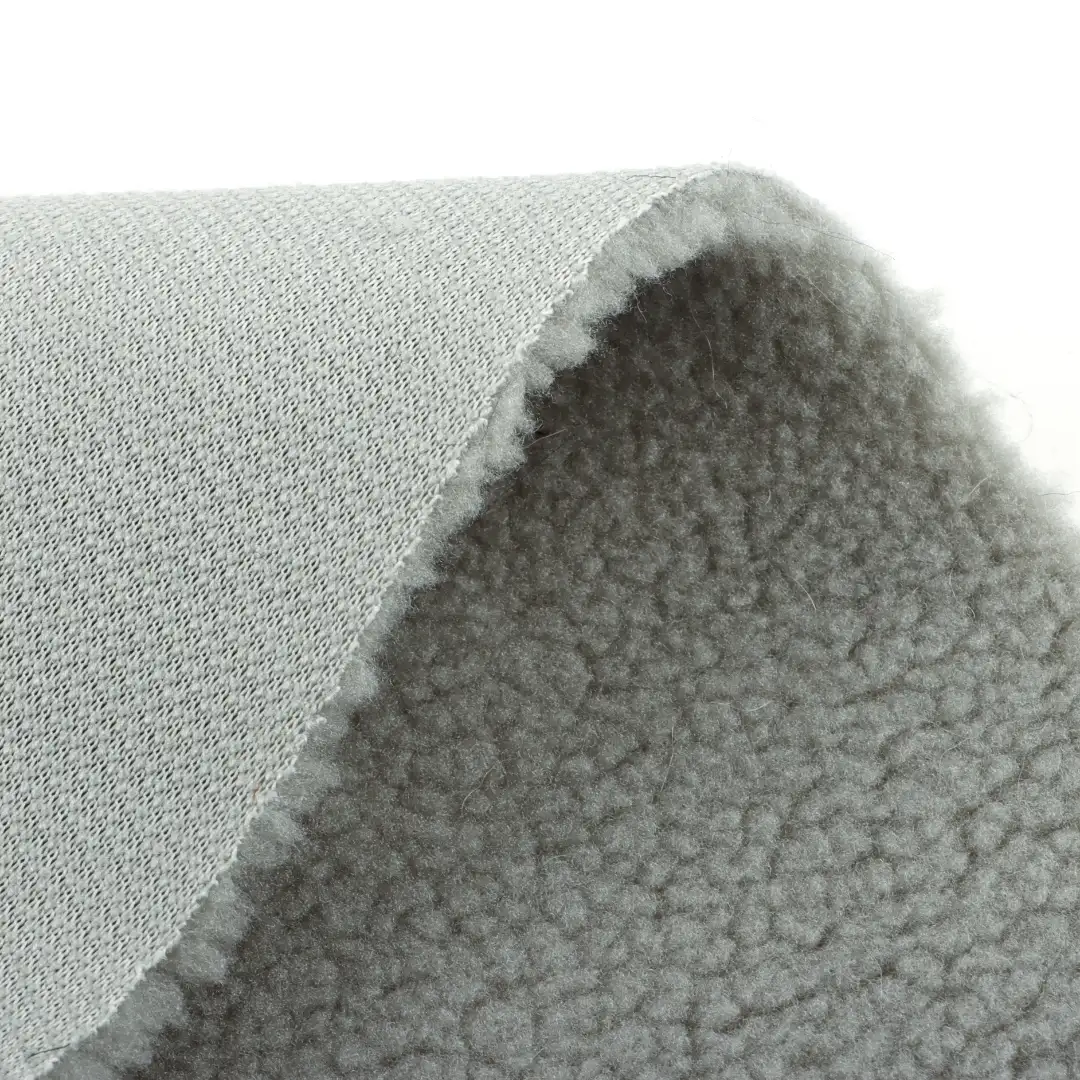 China Fabric for Jackets,Overcoat Sherpa Knit Fabric Polyester green color buy from China wholesaler bulk order at wholesale price free worldwide shipping Alibaba