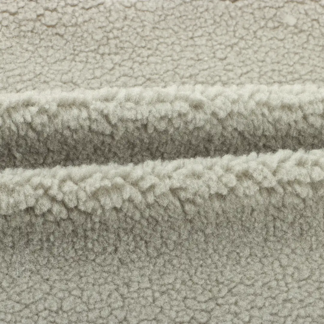 China Fabric for Jackets,Overcoat Sherpa Knit Fabric Polyester green color buy from China wholesaler bulk order at wholesale price free worldwide shipping Alibaba