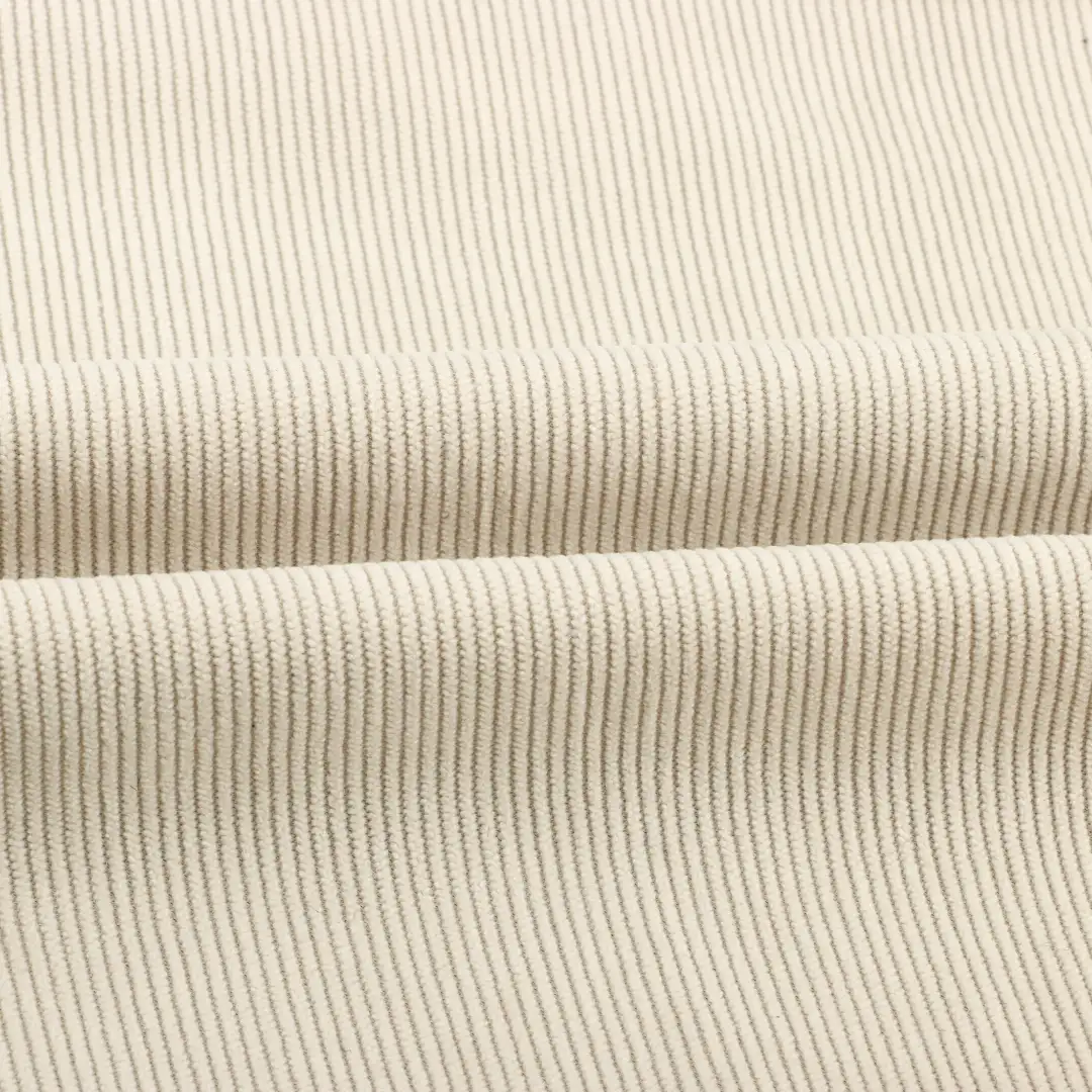 China Fabric for Pants,Jackets,Blazer,Hoodie knitted Corduroy Knit Fabric Polyester Beige color buy from China wholesaler bulk order at wholesale price free worldwide shipping Alibaba