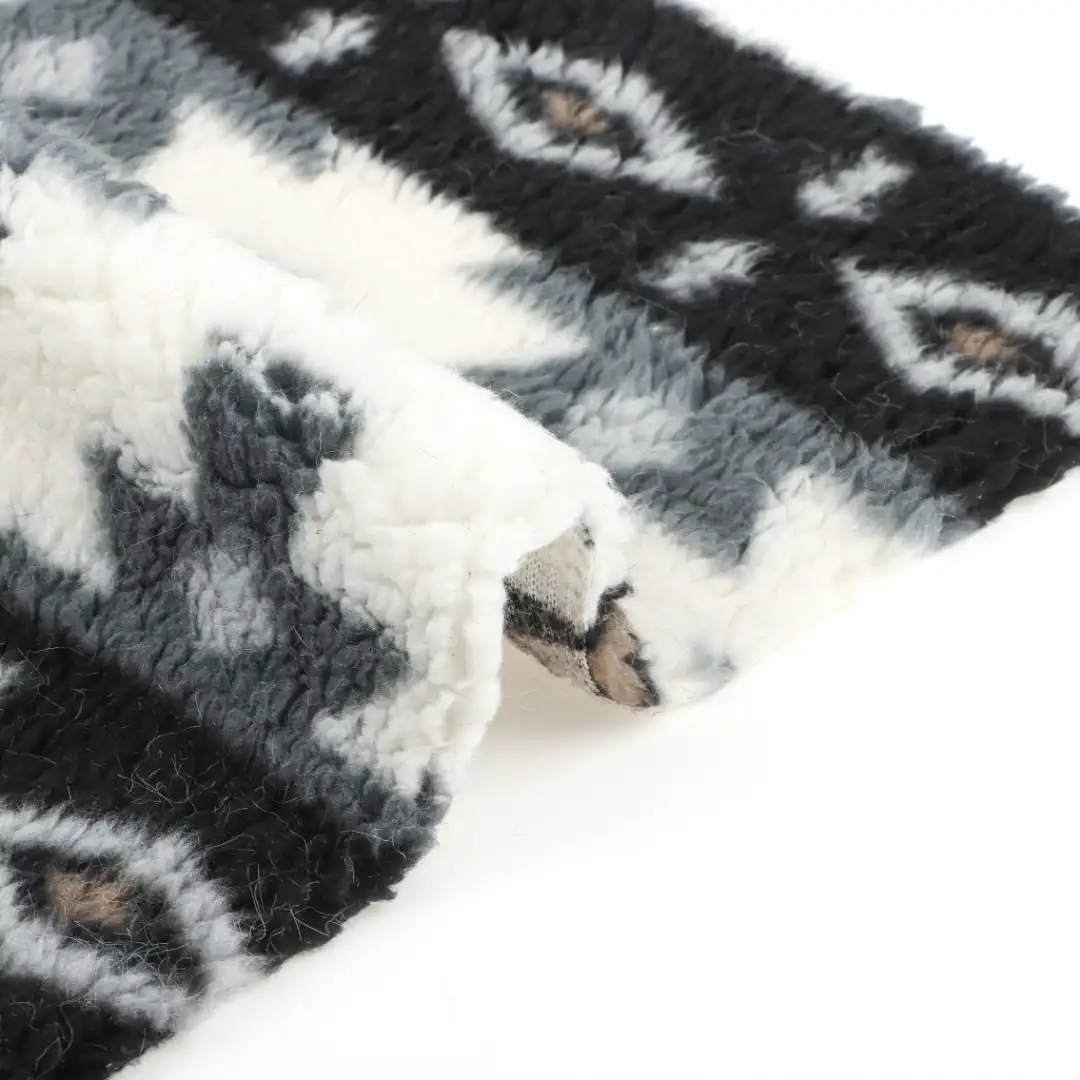 China Fabric for Loungewear Sherpa Knit Fabric Polyester printing color buy from China wholesaler bulk order at wholesale price free worldwide shipping Alibaba