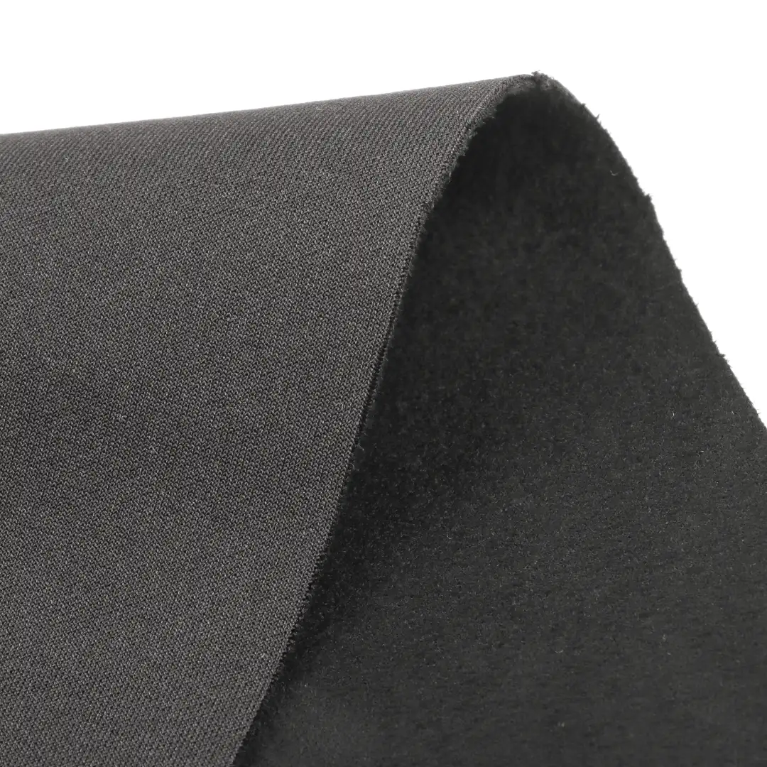 China Fabric for Pants,Jackets,Trench Coat Suede Knit Fabric Polyester Spandex black color buy from China wholesaler bulk order at wholesale price free worldwide shipping Alibaba