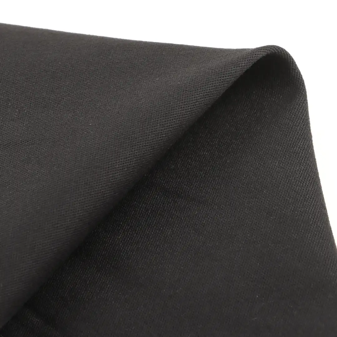 China Fabric for Pants,Jackets,Blazer,Shorts,Padded Jacket,Waist coat,Light Jacket Twill Woven Blended Fabric Cotton Spandex Black color buy from China wholesaler bulk order at wholesale price free worldwide shipping Alibaba
