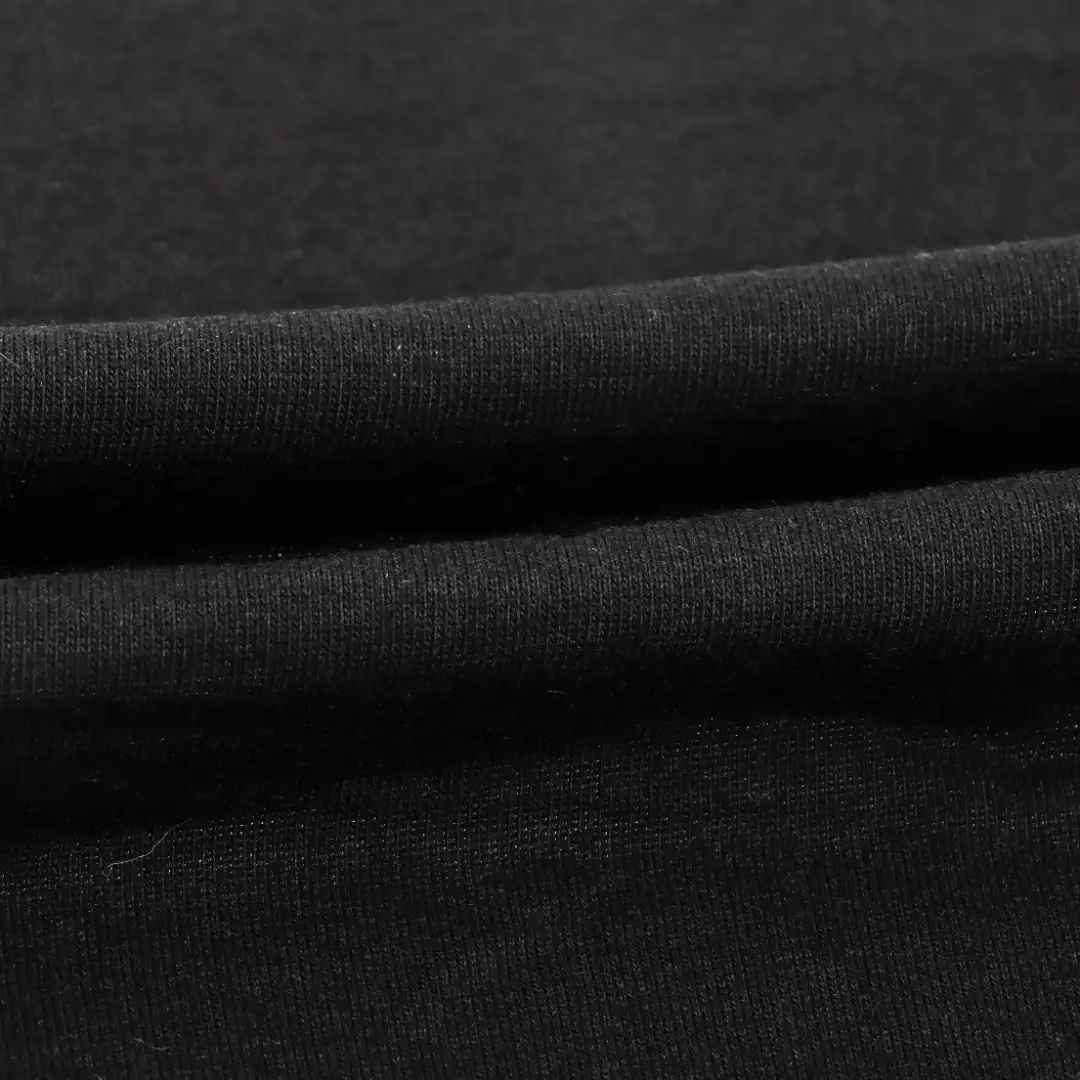 China Fabric for T-Shirt,Loungewear Single Jersey Knit Fabric Cotton black color buy from China wholesaler bulk order at wholesale price free worldwide shipping Alibaba