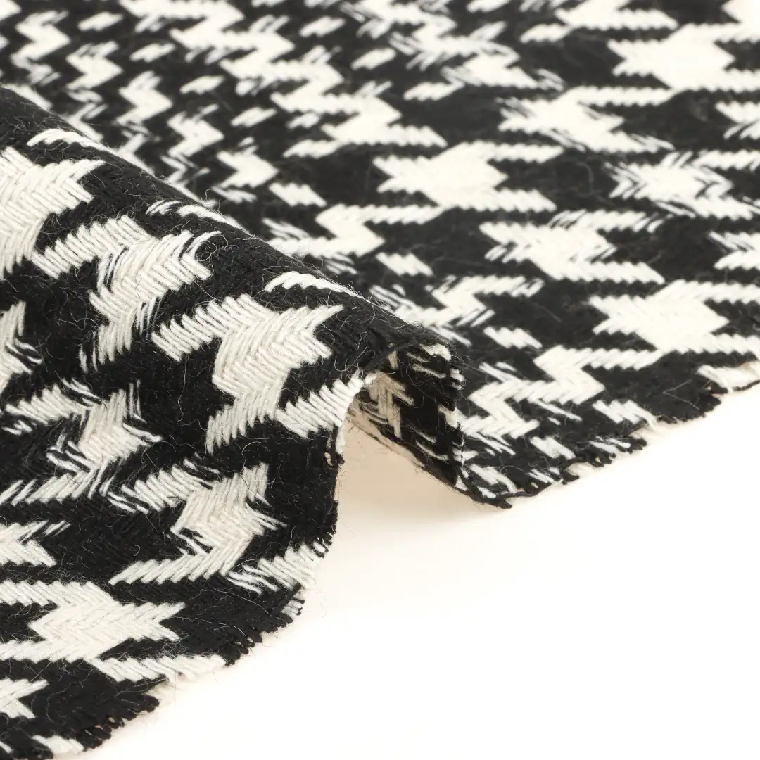 China Fabric for Blazer,Overcoat Woolen Herringbone Woolen Other Wool black-white color buy from China wholesaler bulk order at wholesale price free worldwide shipping Alibaba