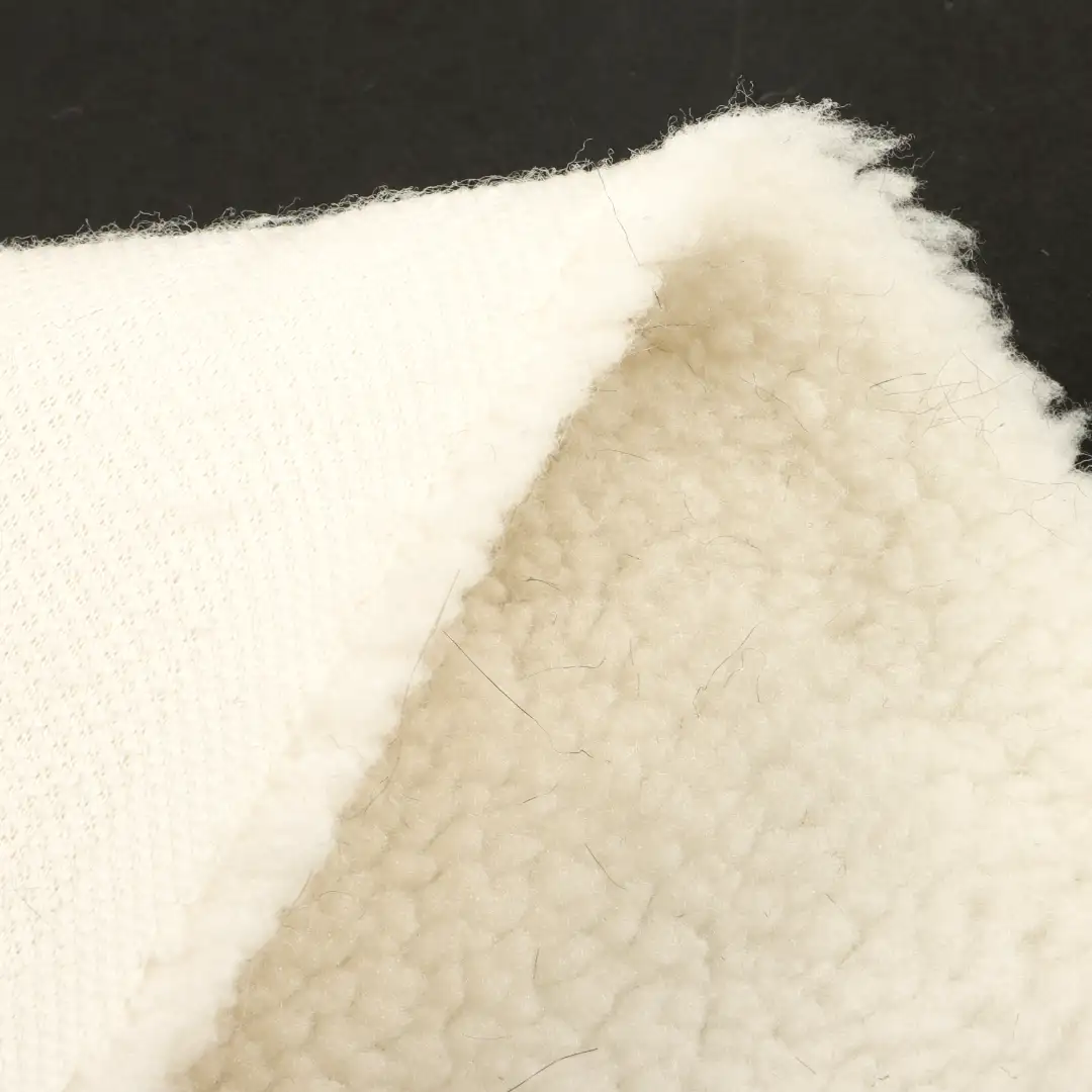 China Fabric for Jackets,Overcoat Sherpa Knit Fabric Polyester white color buy from China wholesaler bulk order at wholesale price free worldwide shipping Alibaba