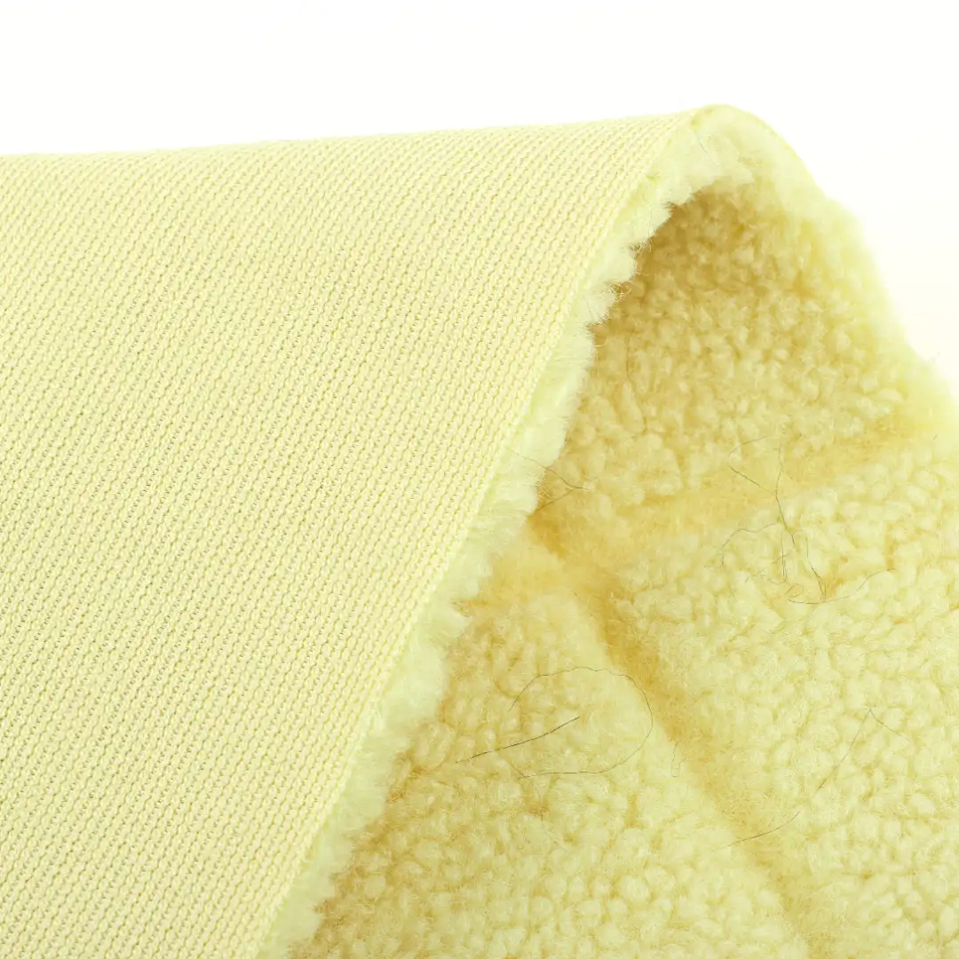 China Fabric for Jackets,Overcoat Sherpa Knit Fabric Polyester green color buy from China wholesaler bulk order at wholesale price free worldwide shipping Alibaba