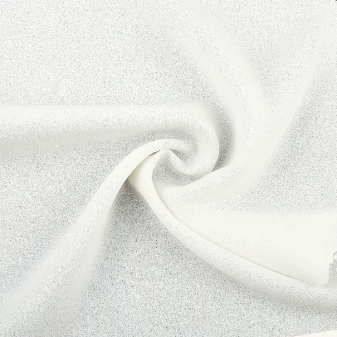 China Fabric for Blouse,Skirt Polyester chiffon Synthetic Woven Fabric Polyester white color buy from China wholesaler bulk order at wholesale price free worldwide shipping Alibaba