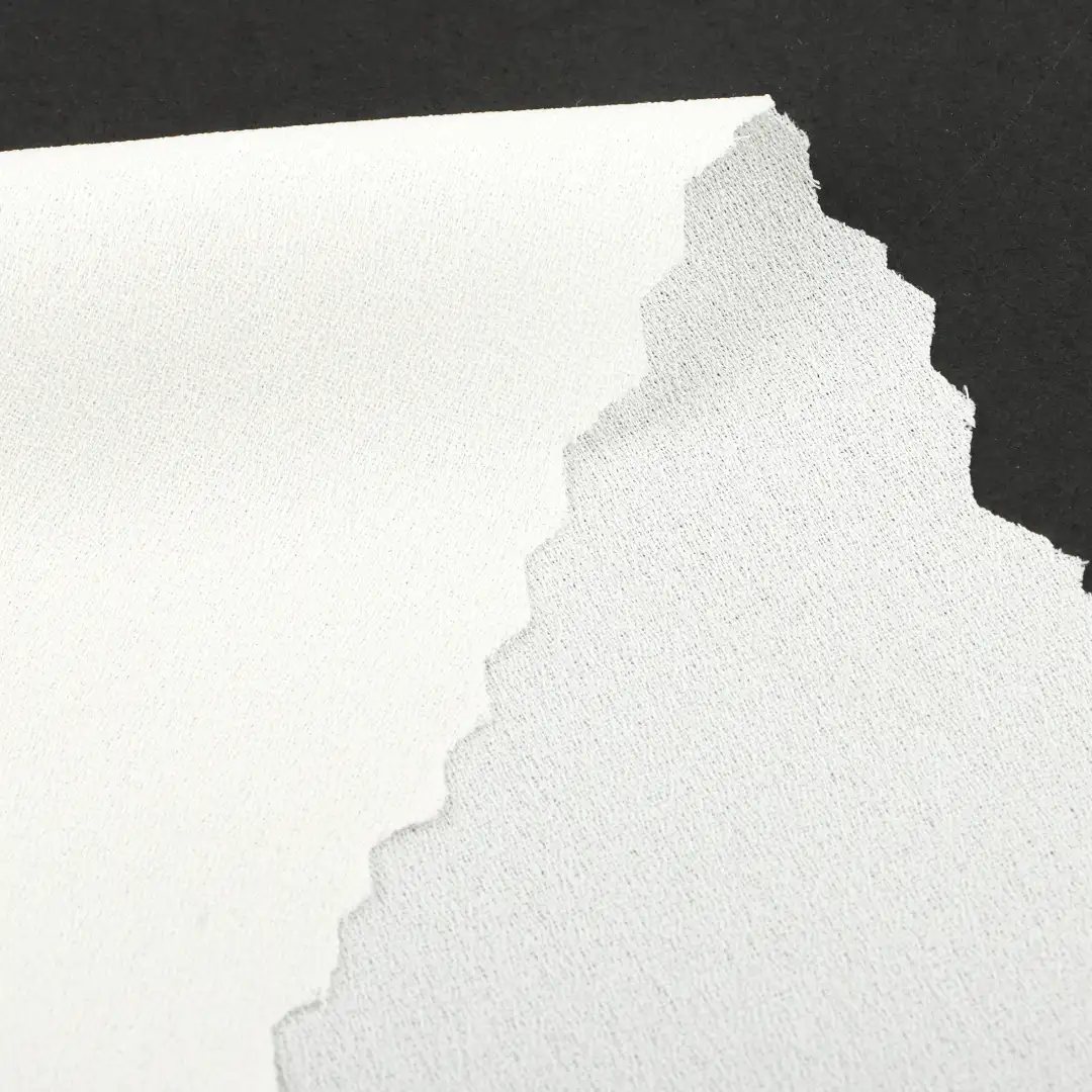 China Fabric for Blouse,Skirt Polyester chiffon Synthetic Woven Fabric Polyester white color buy from China wholesaler bulk order at wholesale price free worldwide shipping Alibaba
