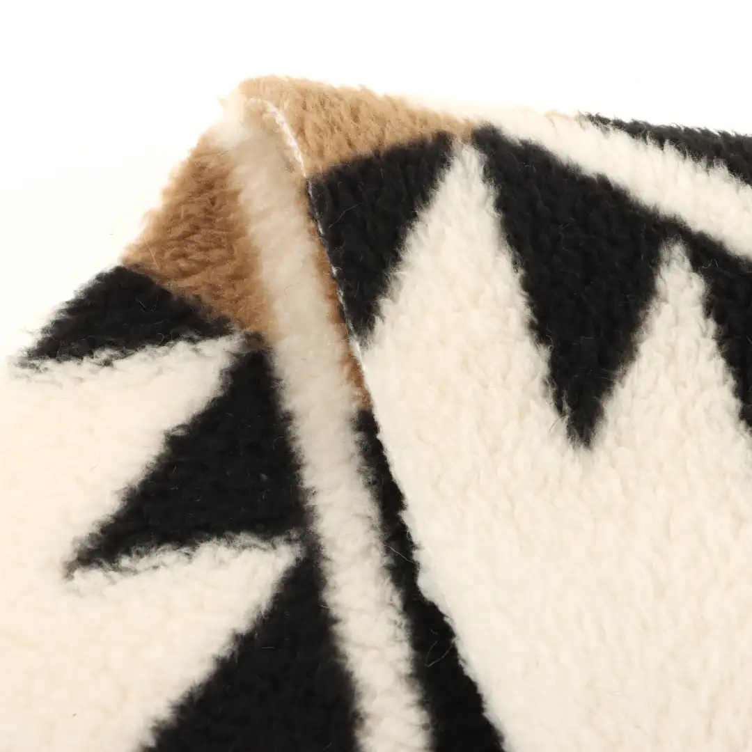 China Fabric for Jackets,Overcoat,Loungewear Double-side fleece Knit Fabric Polyester printing color buy from China wholesaler bulk order at wholesale price free worldwide shipping Alibaba
