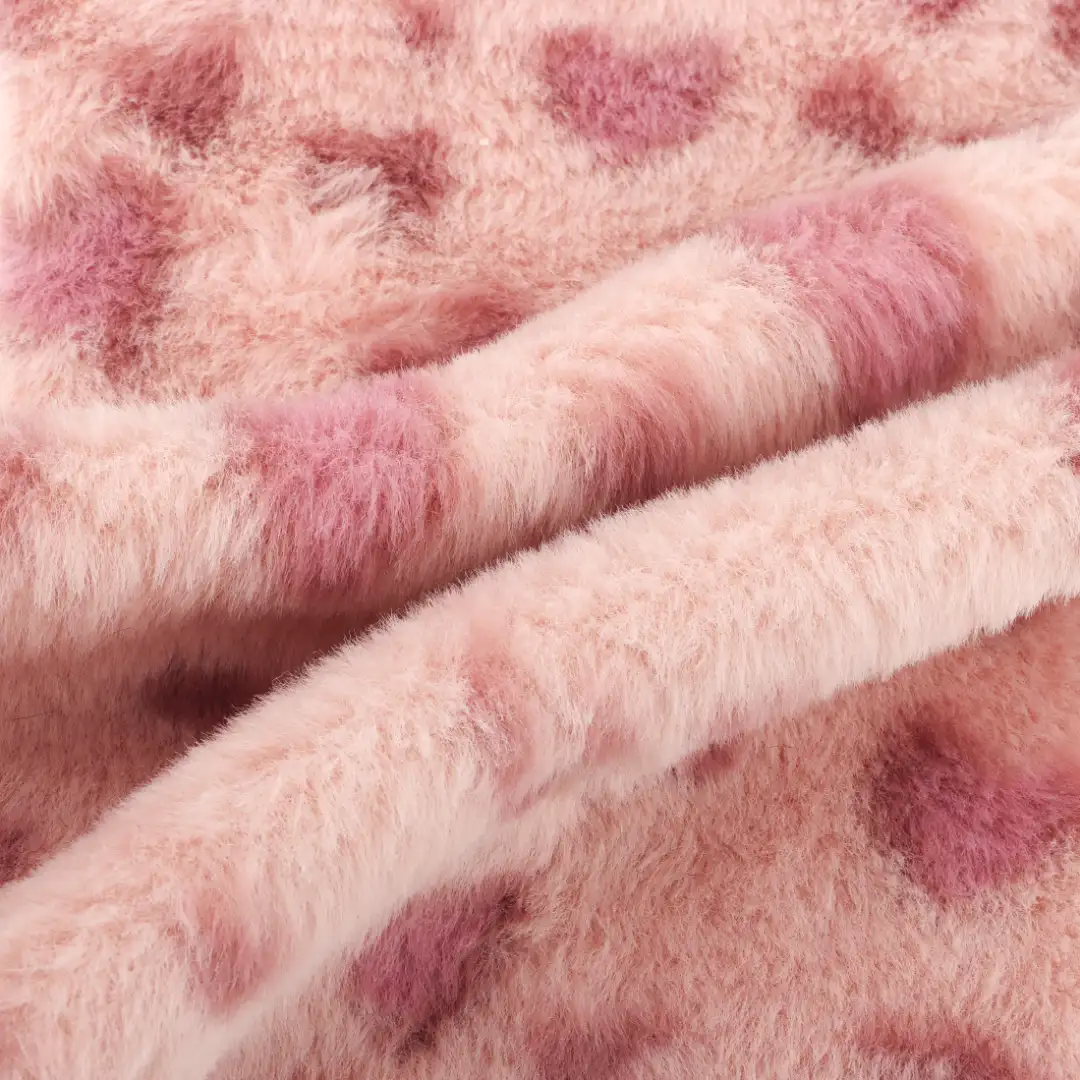 China Fabric for Overcoat Fake Fur Knit Fabric Polyester printing color buy from China wholesaler bulk order at wholesale price free worldwide shipping Alibaba
