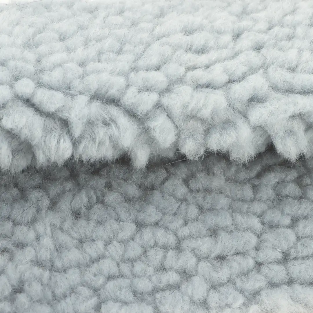 China Fabric for Jackets,Overcoat Sherpa Knit Fabric Polyester blue color buy from China wholesaler bulk order at wholesale price free worldwide shipping Alibaba