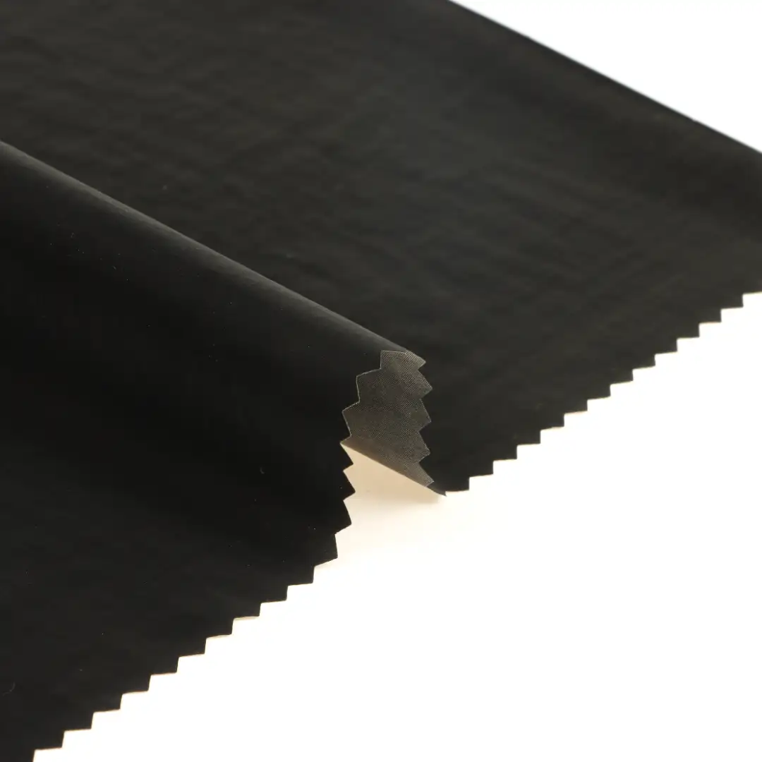 China Fabric for Down Jacket Nylon Taffeta Synthetic Woven Fabric Nylon black color buy from China wholesaler bulk order at wholesale price free worldwide shipping Alibaba