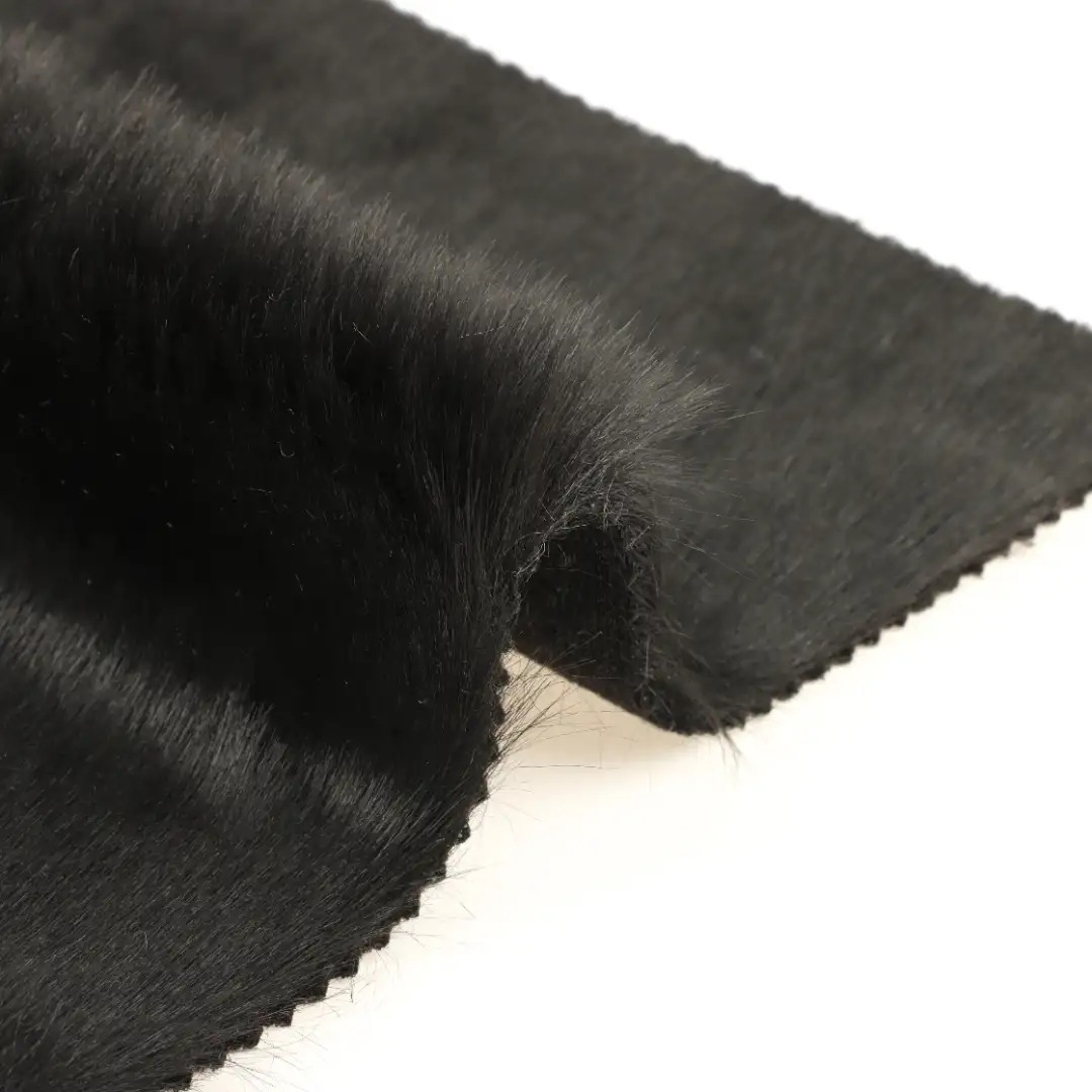 China Fabric for Jackets,Hoodie,Overcoat Fake Fur Knit Fabric Polyester Acrylic black color buy from China wholesaler bulk order at wholesale price free worldwide shipping Alibaba
