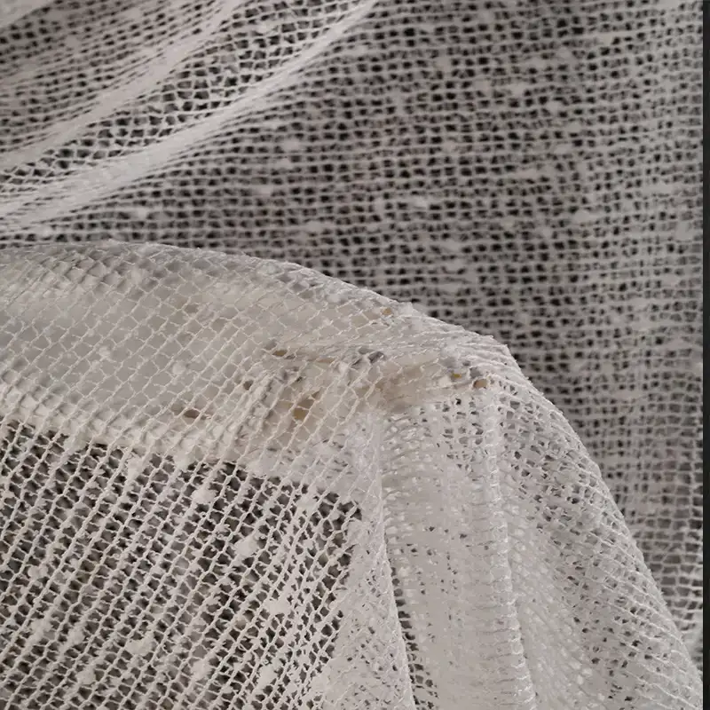 China Fabric for Shirt,Skirt Lace Knit Fabric Polyester Antique White color buy from China wholesaler bulk order at wholesale price free worldwide shipping Alibaba