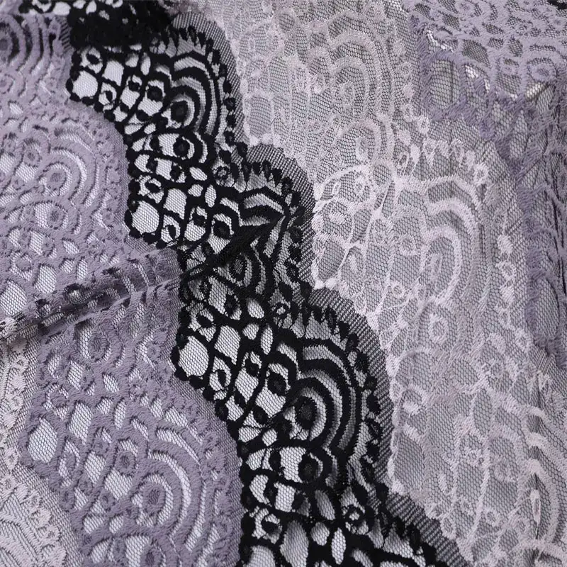 China Fabric for Shirt,Skirt Lace Knit Fabric Polyester Spandex Grey color buy from China wholesaler bulk order at wholesale price free worldwide shipping Alibaba