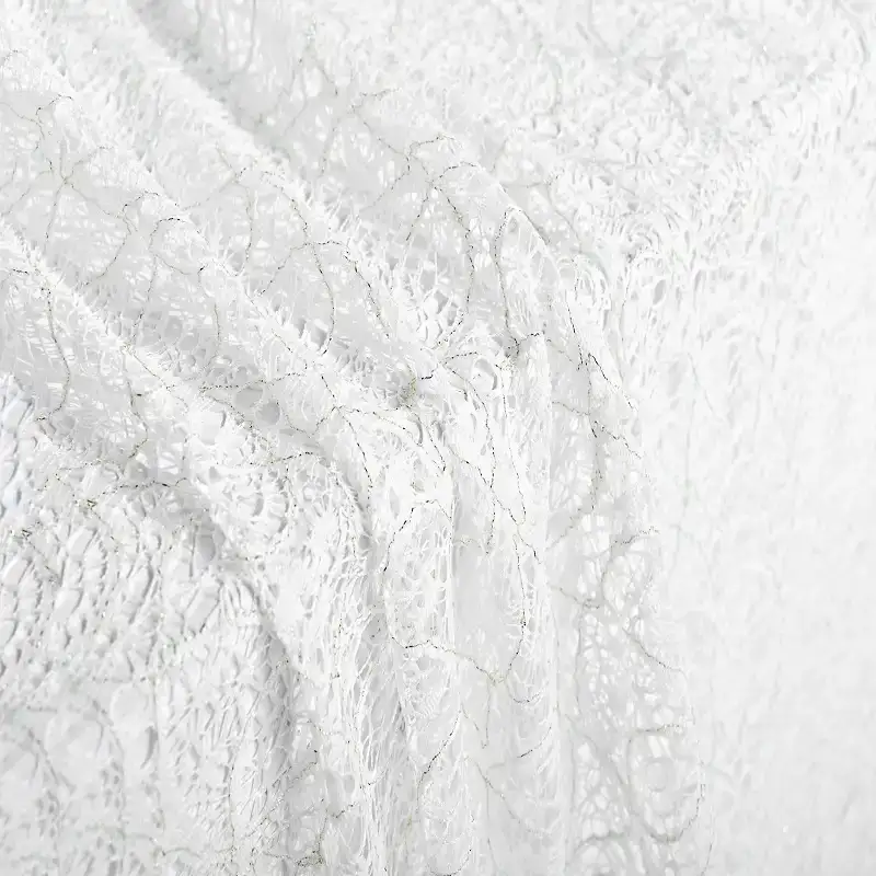 China Fabric for Shirt,Suit Lace Knit Fabric Nylon Lurex HoneyDew color buy from China wholesaler bulk order at wholesale price free worldwide shipping Alibaba