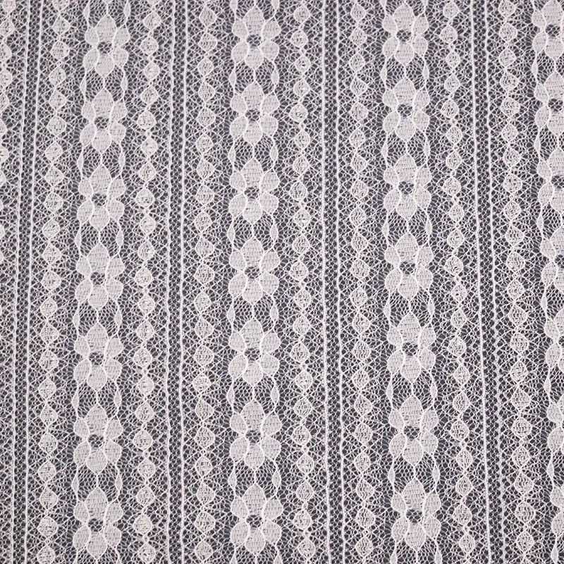 China Fabric for Skirt Lace Knit Fabric Nylon Spandex White color buy from China wholesaler bulk order at wholesale price free worldwide shipping Alibaba