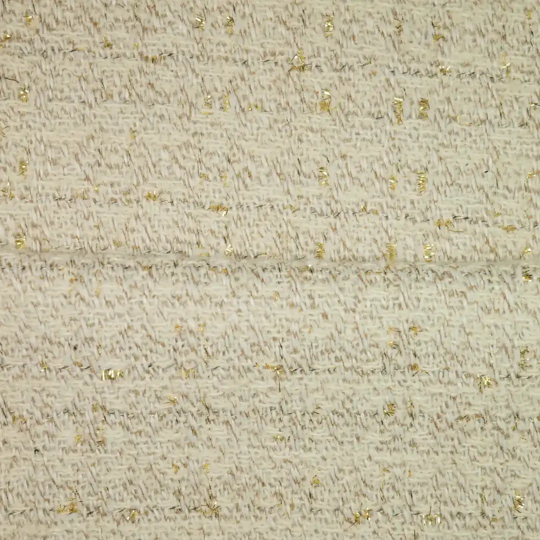 China Fabric for Skirt,Suit Chanel-Style Fabric Woolen Wool Polyester Beige color buy from China wholesaler bulk order at wholesale price free worldwide shipping Alibaba