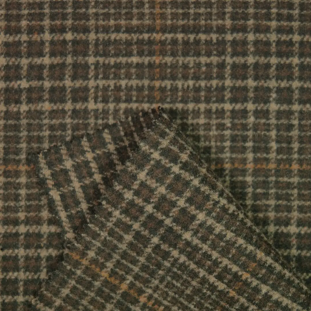 China Fabric for Trench Coat,Overcoat Woolen Jacquard Woolen Recycled Polyester Chemical Fiber brown color buy from China wholesaler bulk order at wholesale price free worldwide shipping Alibaba