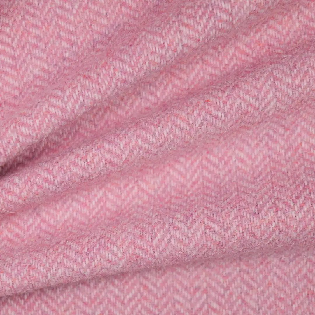 China Fabric for Jackets,Trench Coat,Overcoat Woolen Herringbone Woolen Wool Chemical Fiber pink color buy from China wholesaler bulk order at wholesale price free worldwide shipping Alibaba