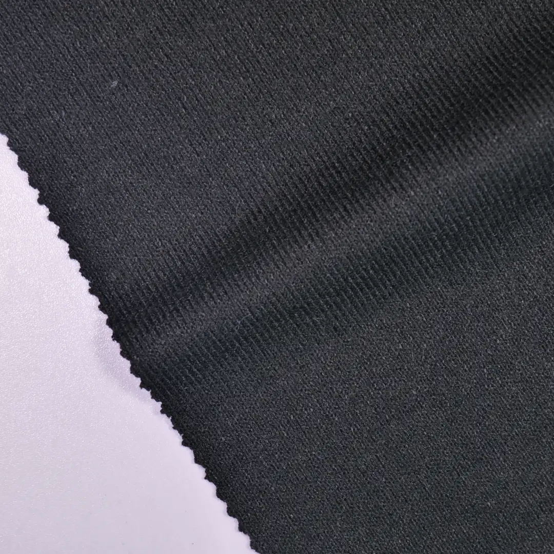 China Fabric for Tank Top,Ladies Vest ,Men’s Vest ,Hoodie   Rib Knit Fabric Nylon Polyester Rayon black color buy from China wholesaler bulk order at wholesale price free worldwide shipping Alibaba