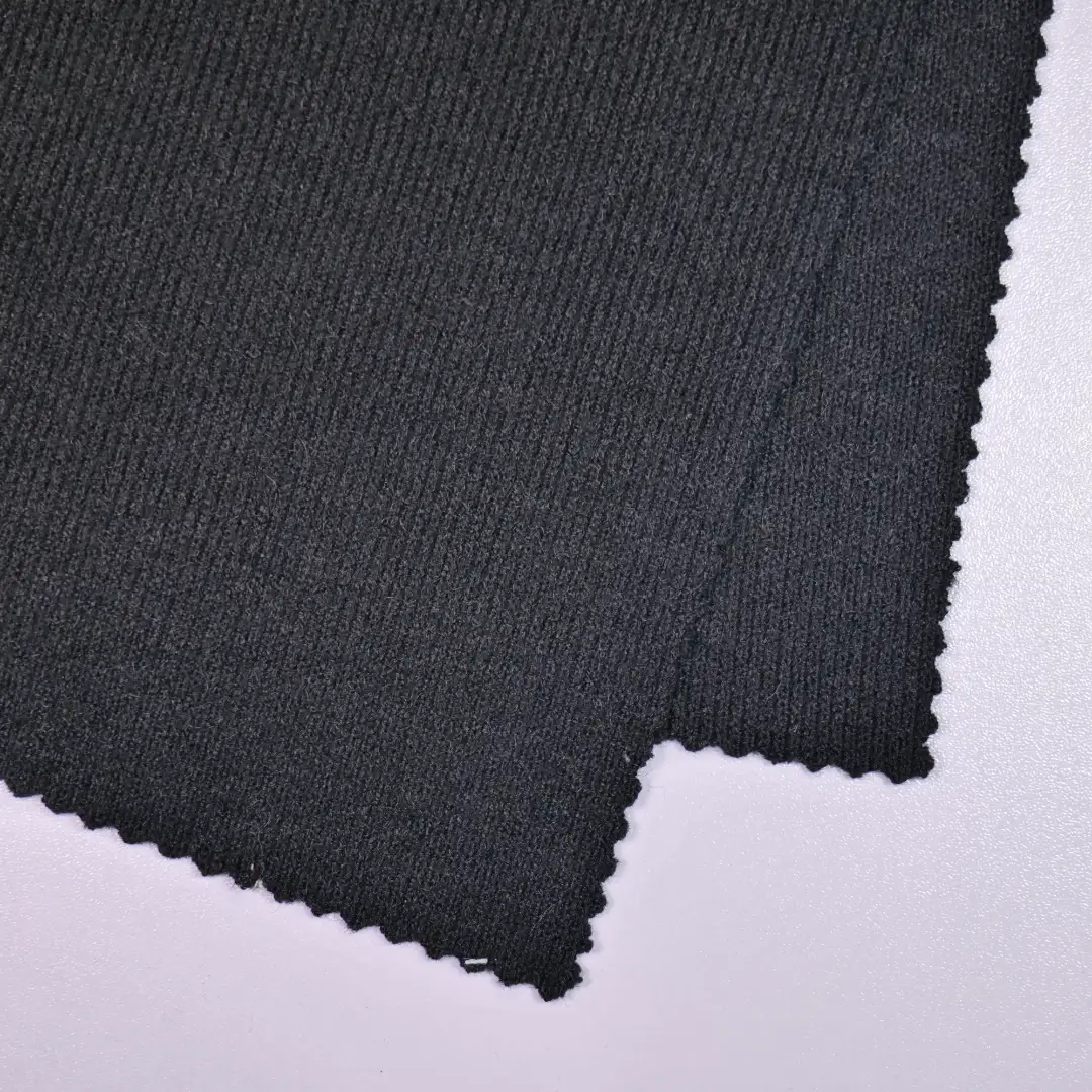 China Fabric for Tank Top,Ladies Vest ,Men’s Vest ,Hoodie   Rib Knit Fabric Nylon Polyester Rayon black color buy from China wholesaler bulk order at wholesale price free worldwide shipping Alibaba
