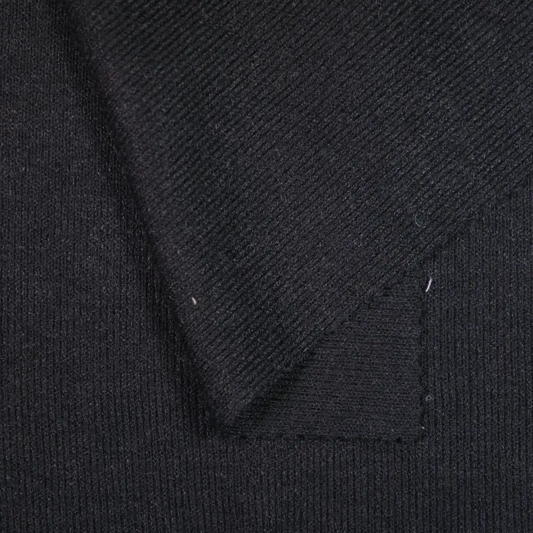 China Fabric for Tank Top,Ladies Vest ,Men’s Vest ,Hoodie   Rib Knit Fabric Nylon Polyester Rayon black color buy from China wholesaler bulk order at wholesale price free worldwide shipping Alibaba