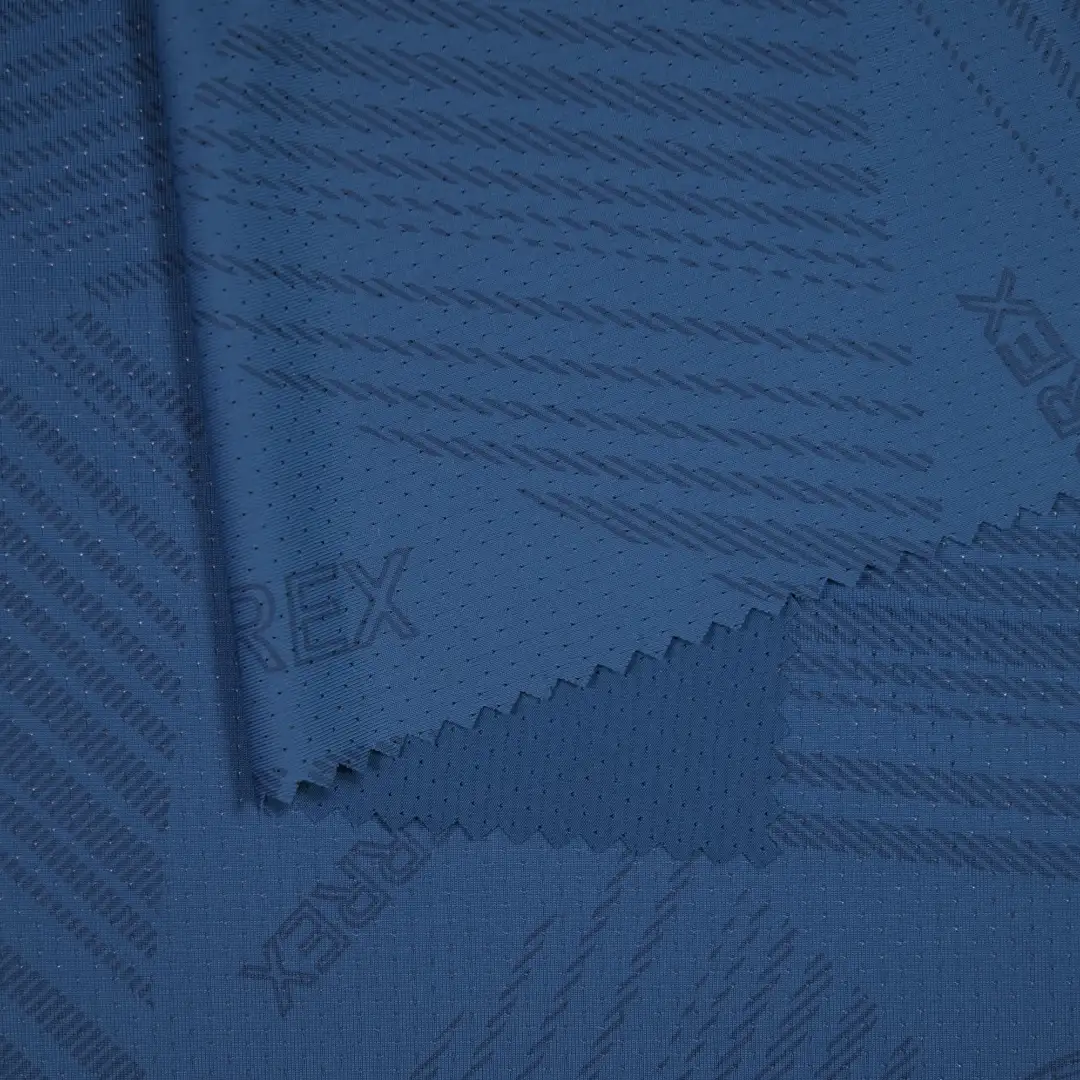 China Fabric for Yoga Clothes,Swimsuits Mesh Knit Fabric Nylon Spandex blue color buy from China wholesaler bulk order at wholesale price free worldwide shipping Alibaba