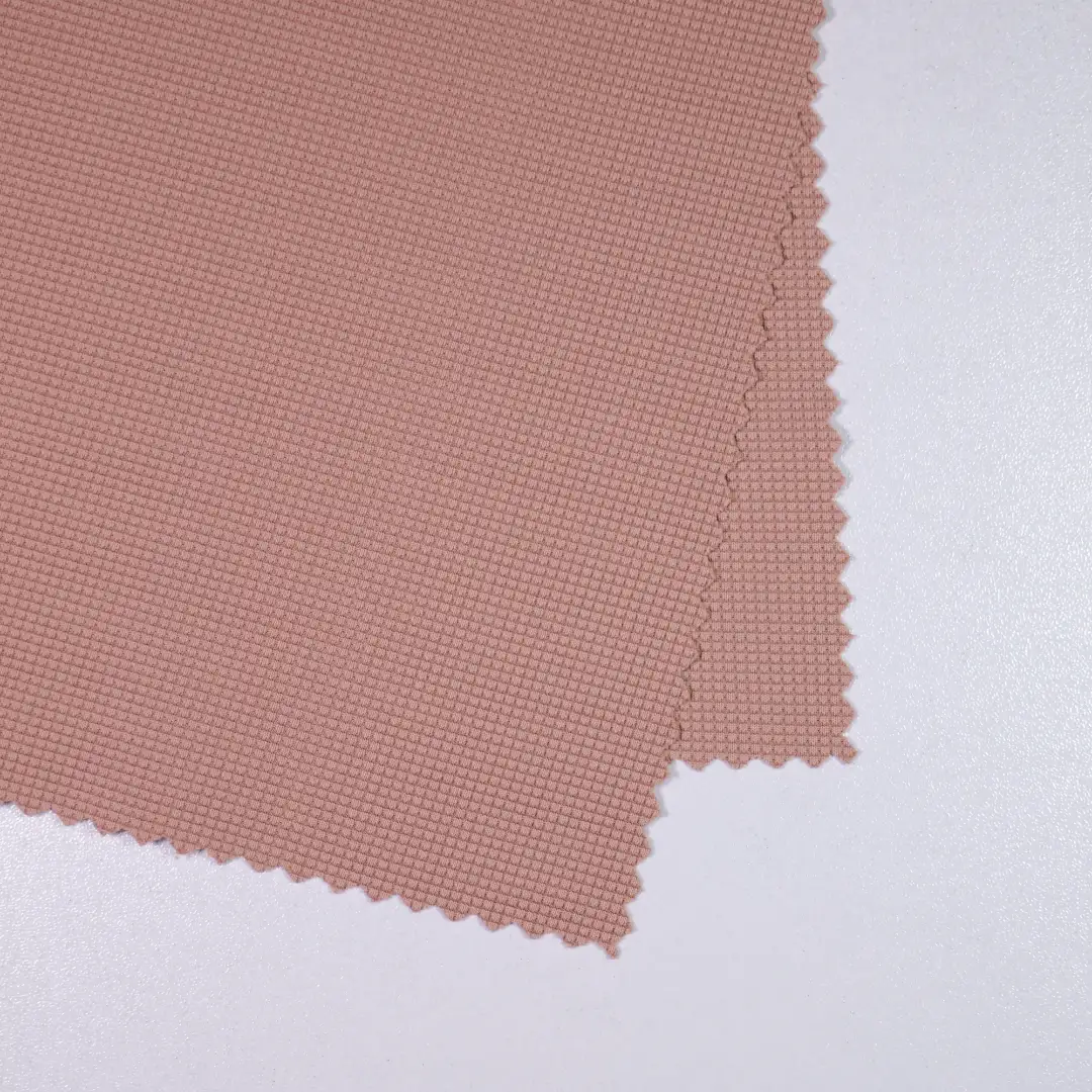 China Fabric for T-Shirt,Polo Shirt Jacquard Knit Fabric Polyester Spandex pink color buy from China wholesaler bulk order at wholesale price free worldwide shipping Alibaba