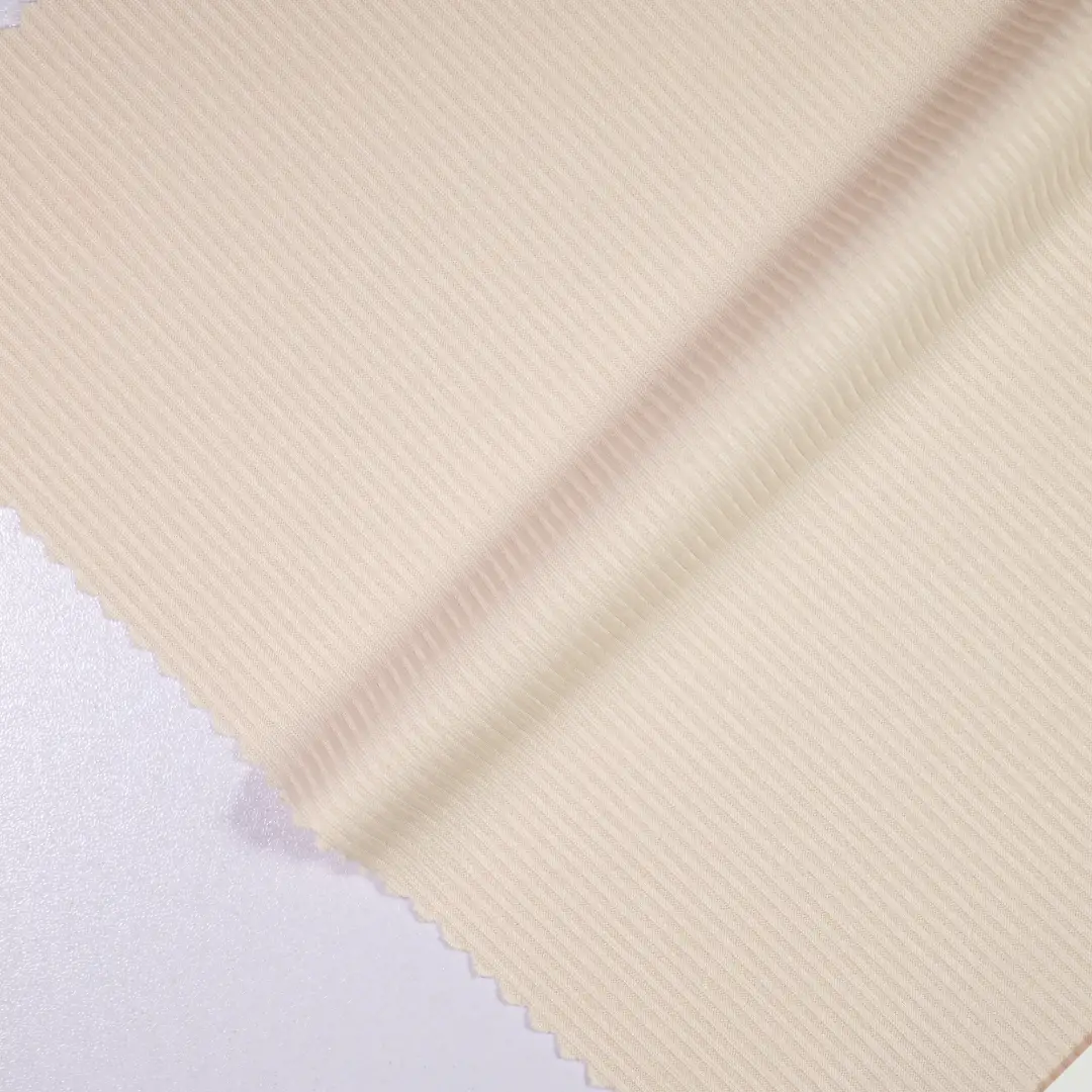 China Fabric for Tank Top,Hoodie Rib Knit Fabric Polyester Spandex Khaki color buy from China wholesaler bulk order at wholesale price free worldwide shipping Alibaba