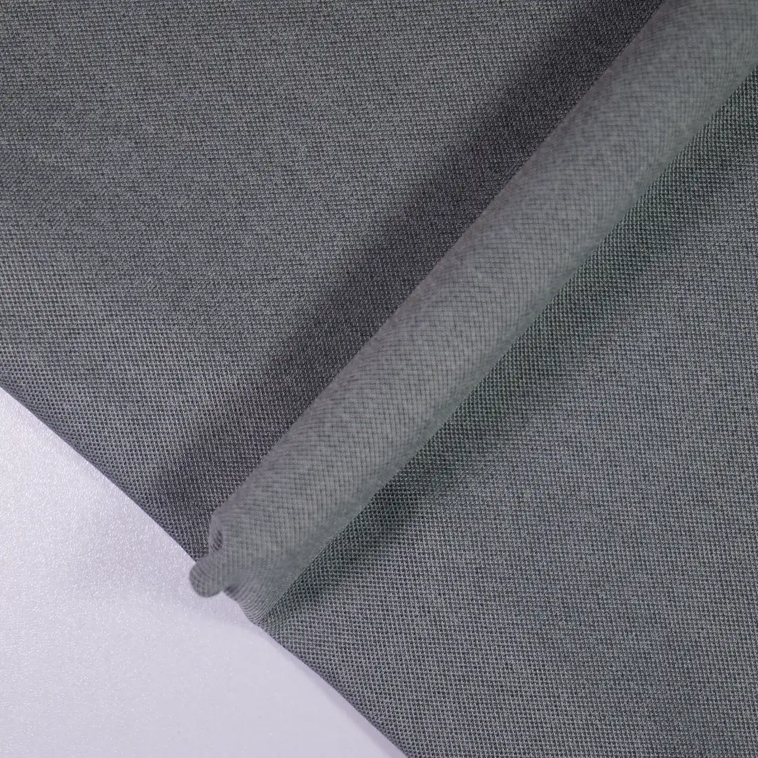 China Fabric for T-Shirt,Polo Shirt Pique Knit Fabric Polyester gray color buy from China wholesaler bulk order at wholesale price free worldwide shipping Alibaba