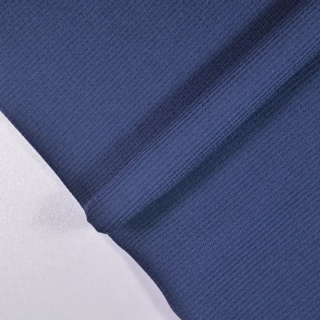 China Fabric for T-Shirt,Polo Shirt Waffle Knit Fabric Polyester light teal color buy from China wholesaler bulk order at wholesale price free worldwide shipping Alibaba