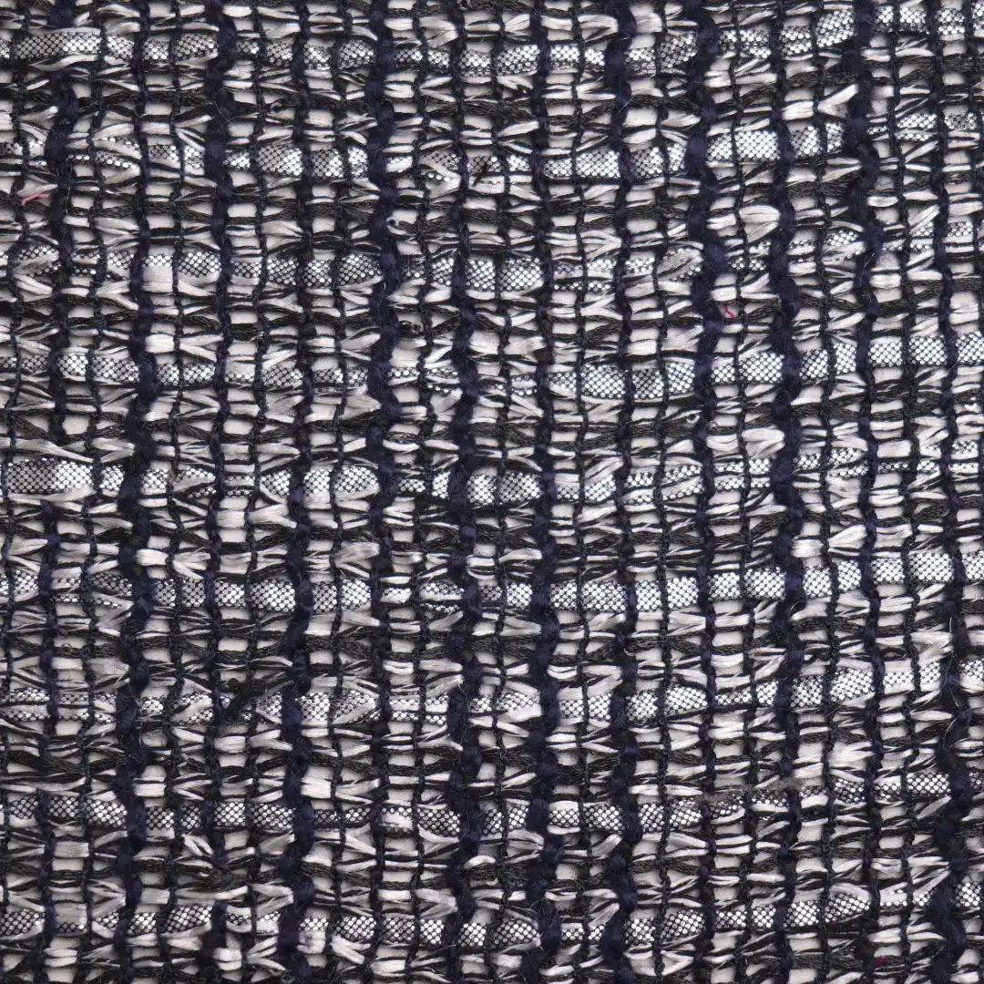 China Fabric for Blazer,Trench Coat,Overcoat Chanel-Style Fabric Woolen Cotton Polyester Silver-white color buy from China wholesaler bulk order at wholesale price free worldwide shipping Alibaba