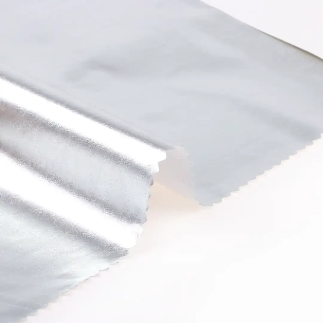 China Fabric for Jackets,Down Jacket,Padded Jacket,Waist coat Polyester Pongee Synthetic Woven Fabric Polyester silver color buy from China wholesaler bulk order at wholesale price free worldwide shipping Alibaba