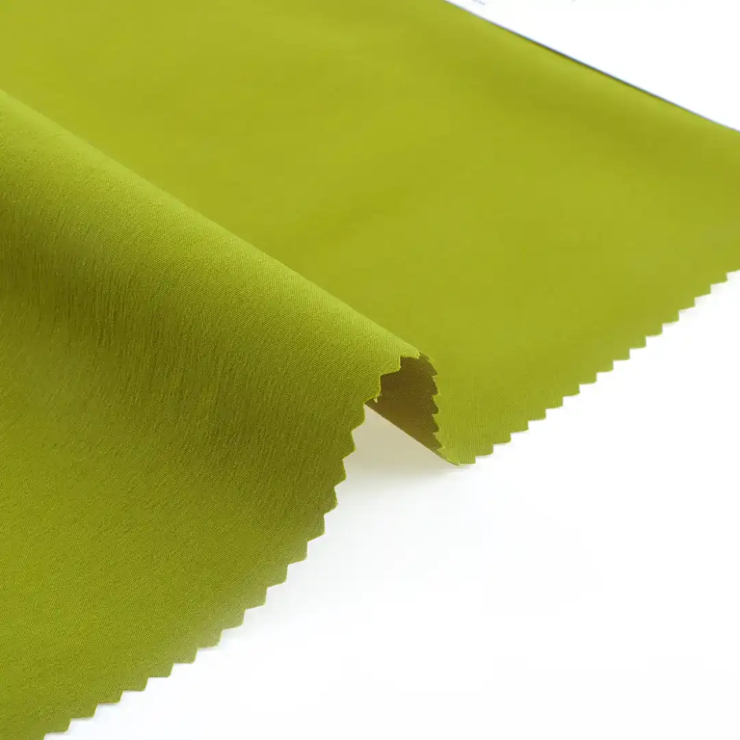 China Fabric for Pants,Jackets,Shorts,Jogger,Tracksuits Nylon Taslon Synthetic Woven Fabric Nylon Elastane grass green color buy from China wholesaler bulk order at wholesale price free worldwide shipping Alibaba