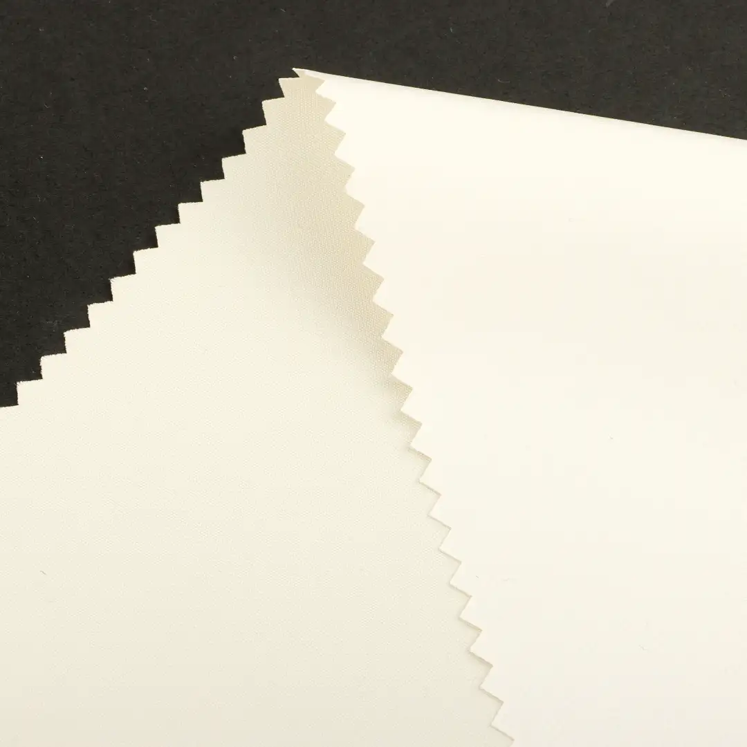 China Fabric for Jackets,Tracksuits Polyester Taslon Synthetic Woven Fabric Polyester cream color buy from China wholesaler bulk order at wholesale price free worldwide shipping Alibaba