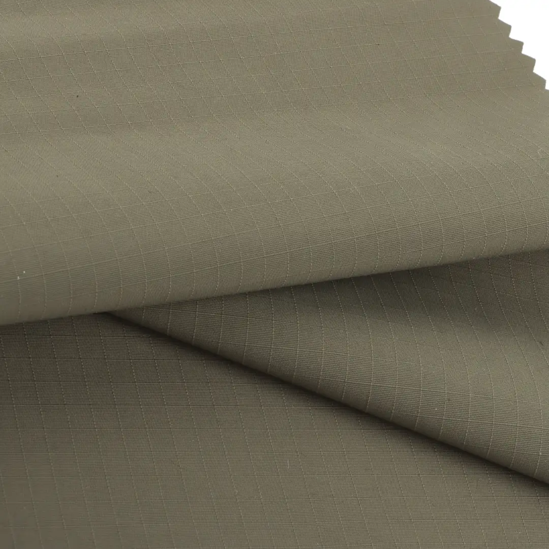 China Fabric for Jackets,Uniform,Hooded Waterproof Coat Nylon Taslon Synthetic Woven Fabric Nylon olive green color buy from China wholesaler bulk order at wholesale price free worldwide shipping Alibaba