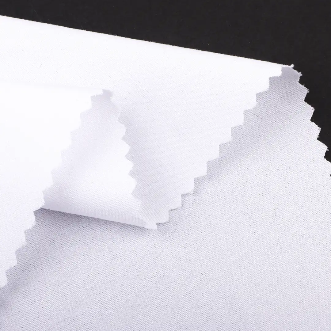 China Fabric for Shirt,Skirt,Suit,Uniform TC Poplin Woven Blended Fabric Cotton Polyester Spandex white color buy from China wholesaler bulk order at wholesale price free worldwide shipping Alibaba