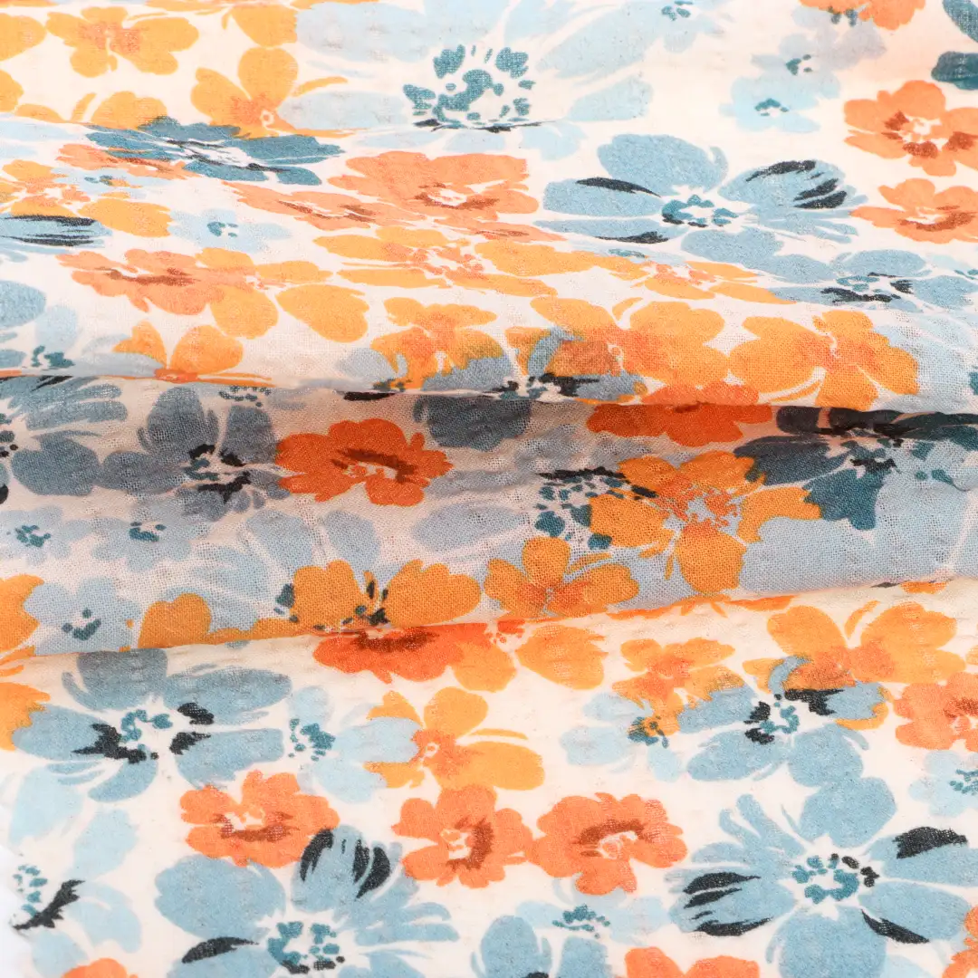 China Fabric for Blouse,Crop Top,Skirt,Dresses (Cardigan Open) ,Skirt ,Loungewear Crepe Natural Woven Fabric Cotton printing color buy from China wholesaler bulk order at wholesale price free worldwide shipping Alibaba