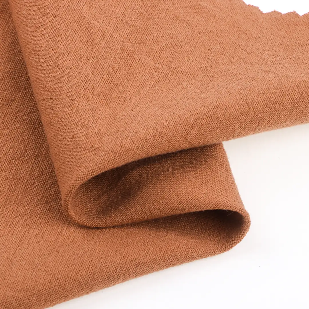 China Fabric for Blouse,Crop Top,Loungewear Crepe Natural Woven Fabric Cotton orange color buy from China wholesaler bulk order at wholesale price free worldwide shipping Alibaba