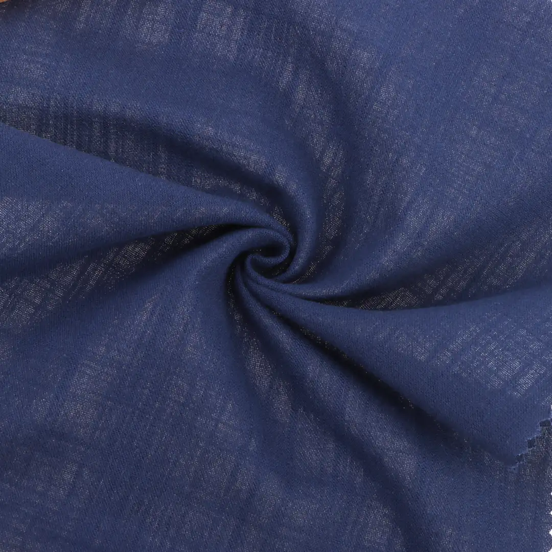 China Fabric for Blouse,Crop Top,Loungewear Cotton Crepe Natural Woven Fabric Cotton blue color buy from China wholesaler bulk order at wholesale price free worldwide shipping Alibaba