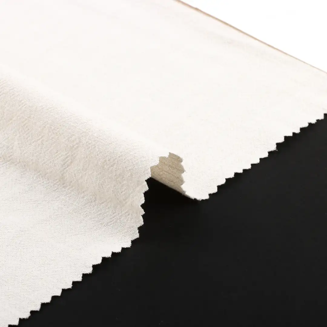 China Fabric for Blouse,Crop Top,Loungewear Cotton Crepe Natural Woven Fabric Cotton white color buy from China wholesaler bulk order at wholesale price free worldwide shipping Alibaba